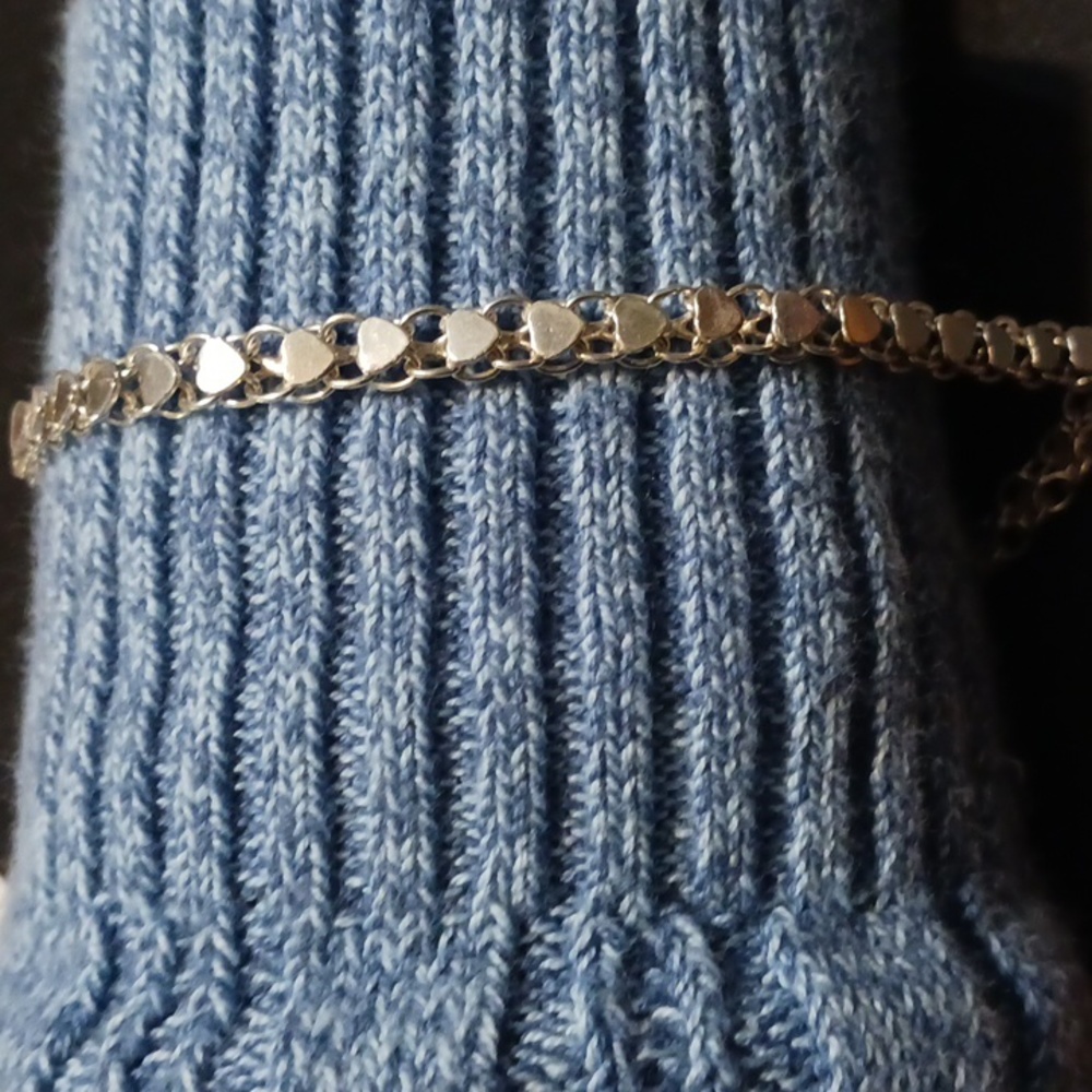 Womans 925 ❤️  Bracelet  9 1/2" Vintage